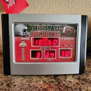 Ohio State Buckeyes Football Scoreboard Alarm Clock Temperature Champions NCAA